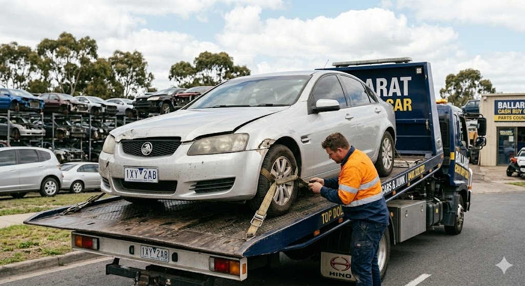Towing a scrap car for cash in Ballarat